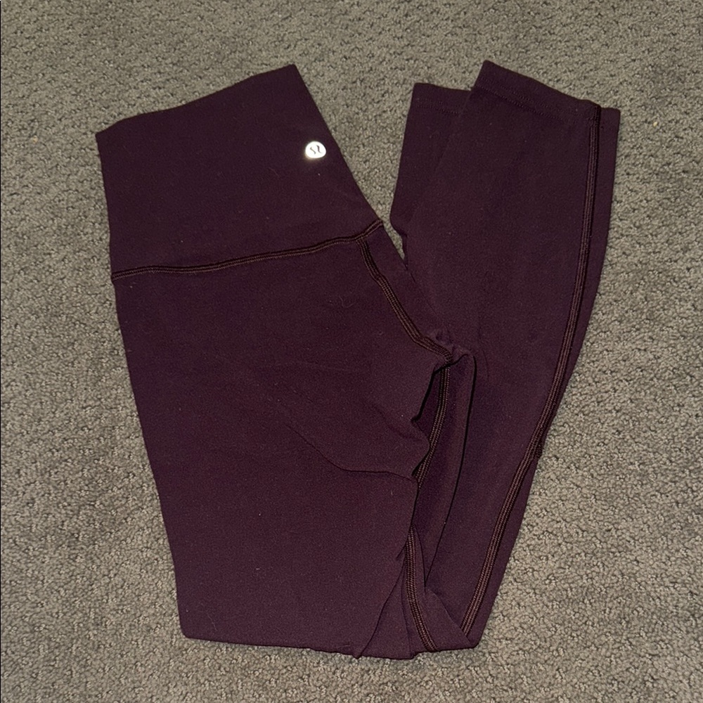 Lululemon align leggings - size 4 - 25” - dark red/brown color